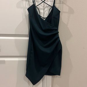 Emerald green Windsor dress